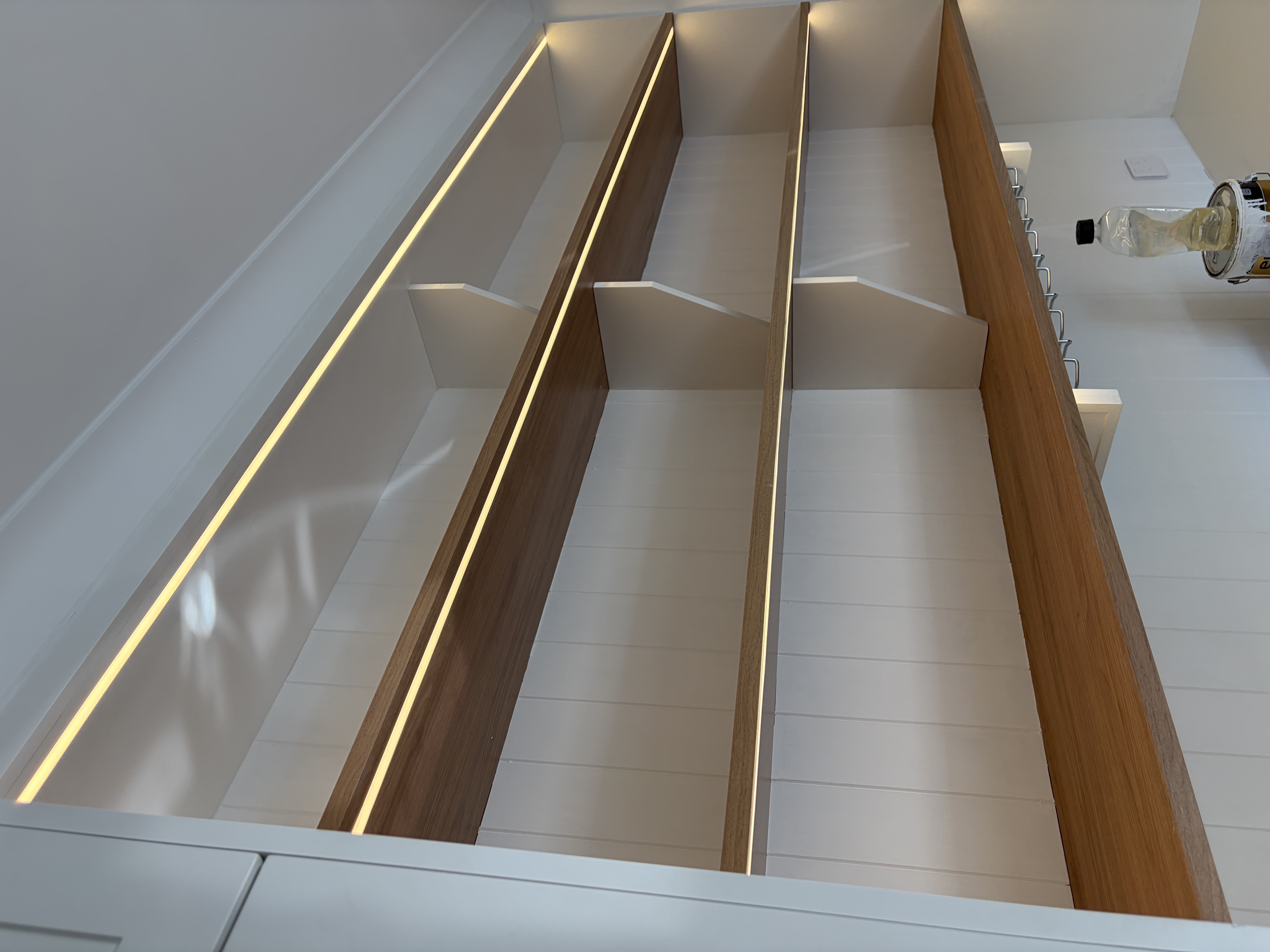 Recessed LED strip lighting